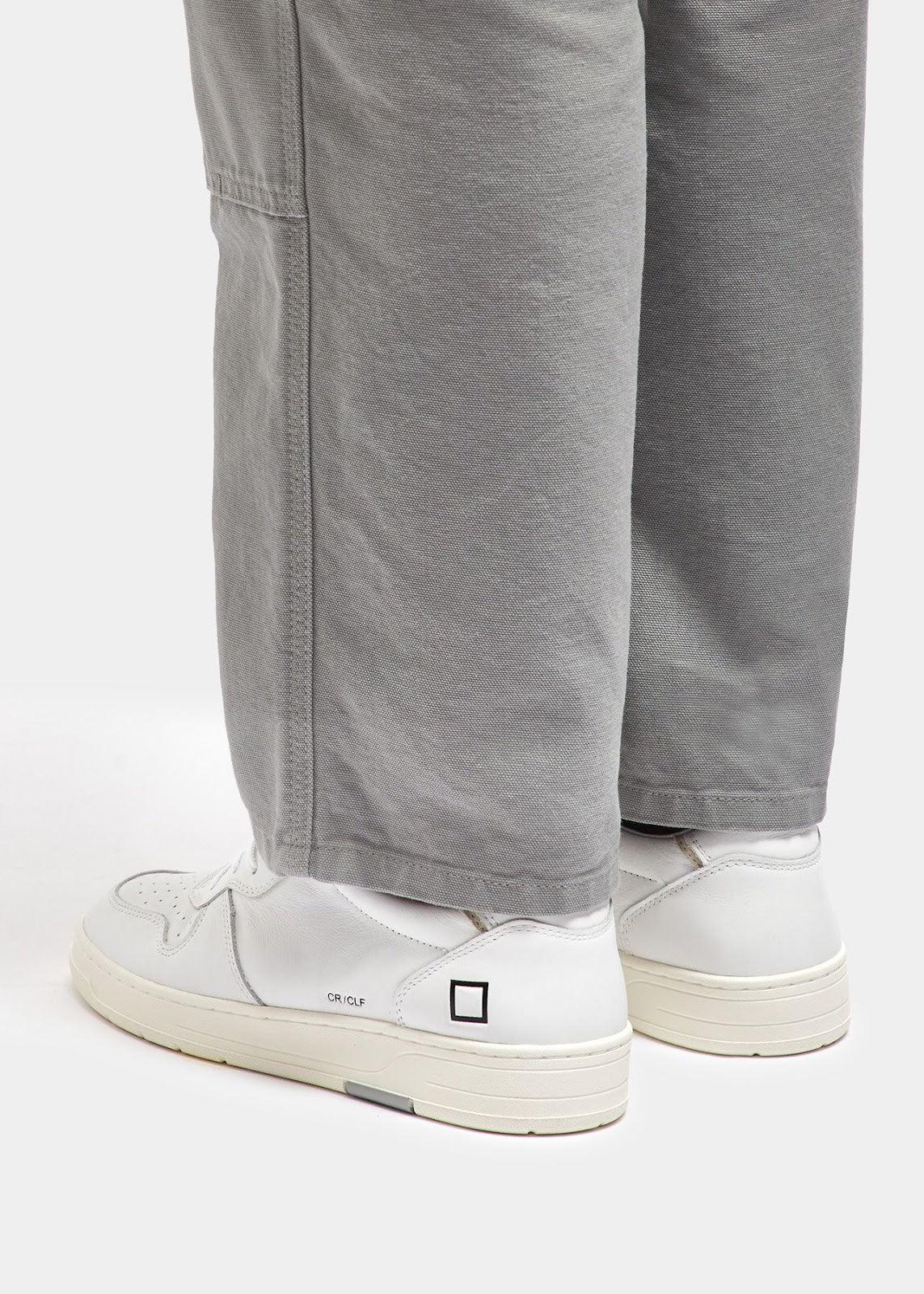 Sneaker Uomo D.A.T.E. - Court Calf White M8A - Bianco - Inà Boutique