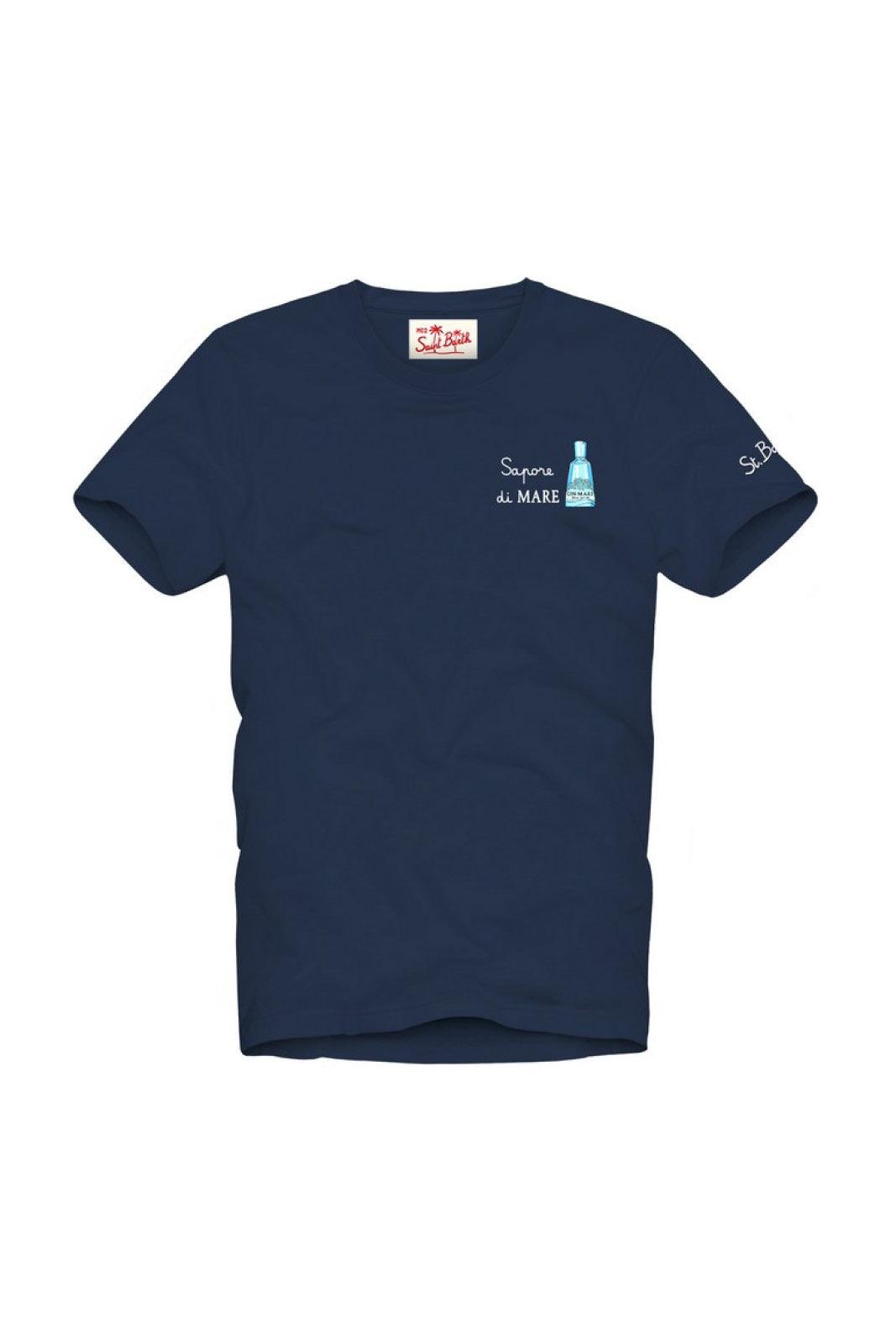 T-shirt Uomo Mc2 Saint Barth - Tshirt Man Sapore Di Gin - Blu - Inà Boutique